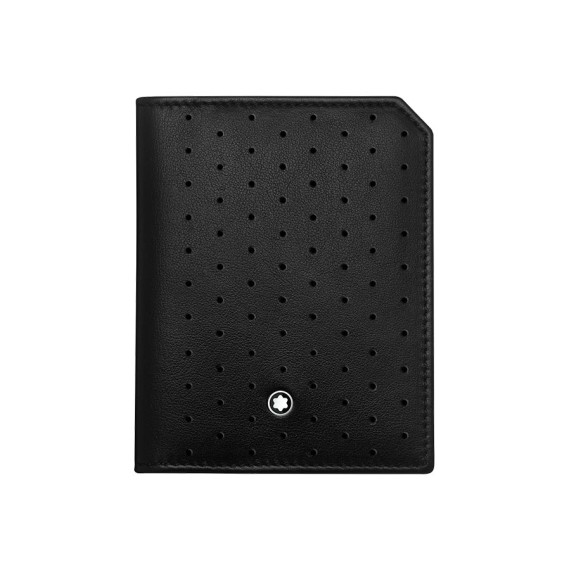 Porta Cartões de Visita com bolso transparente Preto Montblanc - Ref. 238.118720