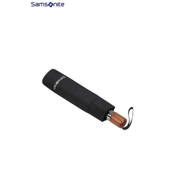 Samsonite Guarda-Chuva Dobrável Feminino Automático Open/Close WOOD CLASSIC S Preto - Ref. 92CK302309-2 Samsonite Guarda-Chuva Dobrável Feminino Automático Open/Close WOOD CLASSIC S Preto - Ref. 92CK302309-2