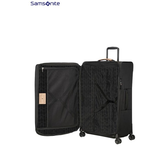 Samsonite Mala de Viagem / Trolley Grande 79cm 4 Rodas Exp. SPARK SNG ECO Preta | Ref. 92CN100709