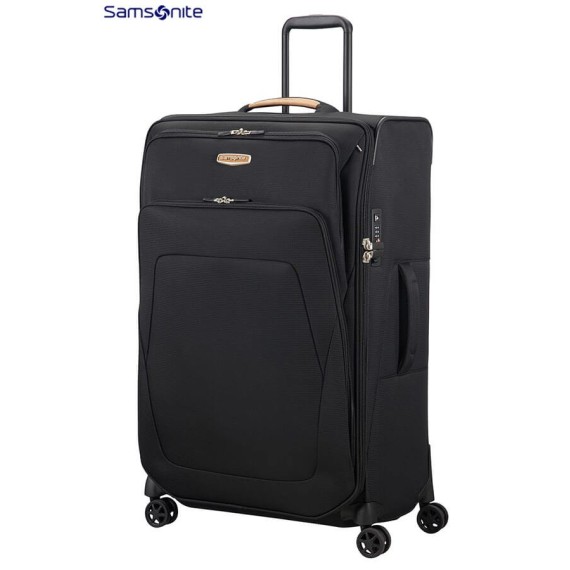 Samsonite Mala de Viagem / Trolley Grande 79cm 4 Rodas Exp. SPARK SNG ECO Preta | Ref. 92CN100709
