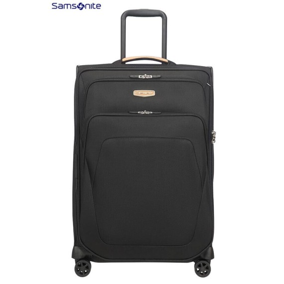 Samsonite Mala/Trolley Viagem Médio 67cm 4 Rodas Spinner Expansível SPARK SNG ECO Black - Ref. 92CN100609