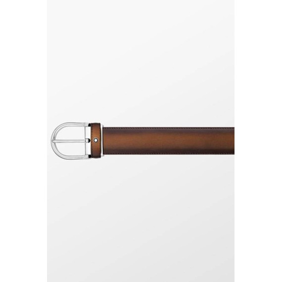 Cinto Montblanc Cinto Clássico Fivela Pino Camel - Ref. 238.116692-2