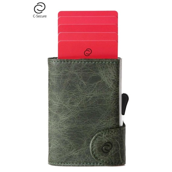 C-Secure Carteira Porta-Cartões Verde - Ref. 308.CS1C-VERD