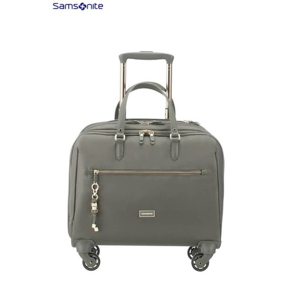 Samsonite Pasta com Rodas 15.6” KARISSA Biz Gunmetal Green - Ref. 9260N00738(2)