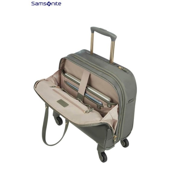 Samsonite Pasta com Rodas 15.6” KARISSA Biz Gunmetal Green - Ref. 9260N00738(3)