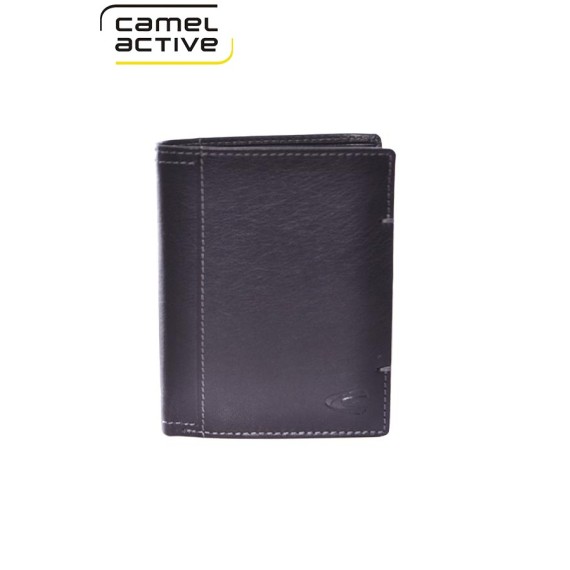 Camel Active Carteira Vertical com Porta-Moedas DOMINGO Preta | Ref. 9124570360