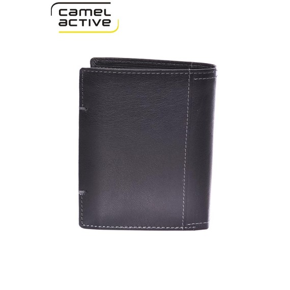 Camel Active Carteira Vertical com Porta-Moedas DOMINGO Preta | Ref. 9124570360