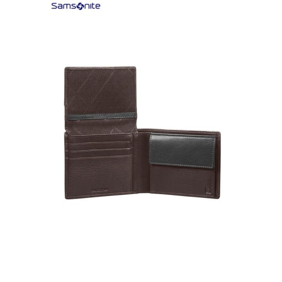 Samsonite Carteira Porta-Notas com Porta-Moedas NYX 3 SLG Castanho - Ref. 9268N02607(2)