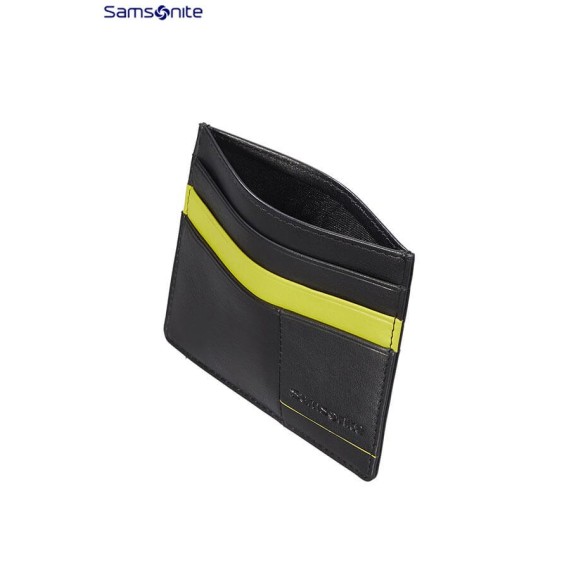 Samsonite Porta-Cartões OUTLINE 2 SLG Black/Lime Green - Ref. 92CF070559