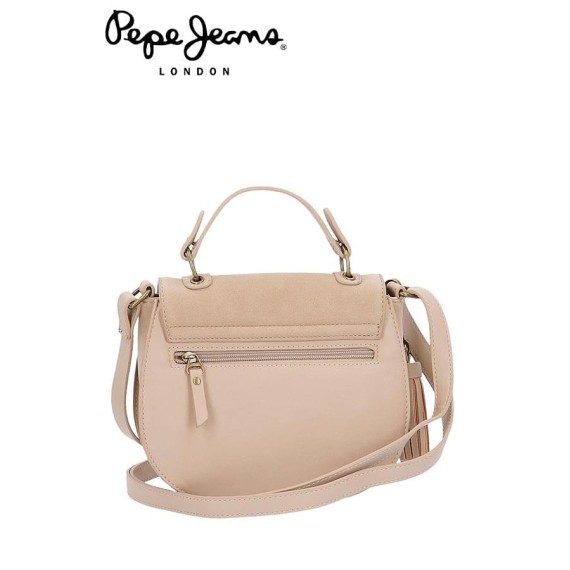 Pepe Jeans Mala de Senhora Com Pala Bege Bitmat - Ref. 186.7525561