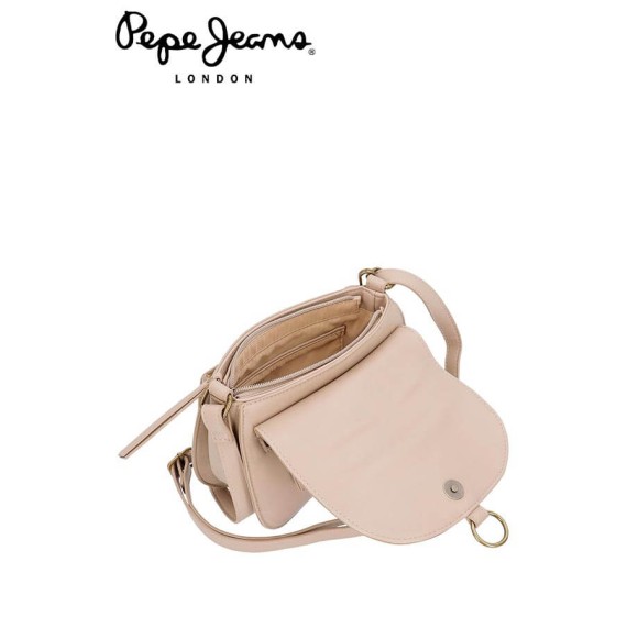 Pepe Jeans Mala de Senhora Com Pala Bege Bitmat - Ref. 186.7525561
