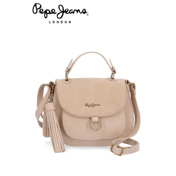 Pepe Jeans Mala de Senhora Com Pala Bege Bitmat - Ref. 186.7525561