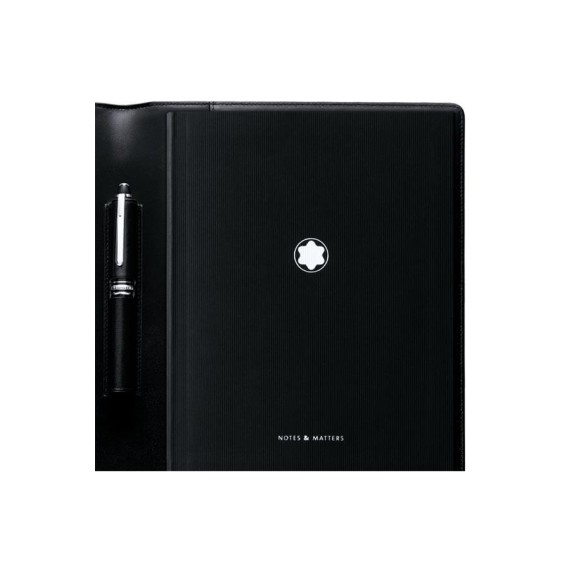 Montblanc Bloco de Notas Médio Meisterstück Preto- Ref. 238.103386-4
