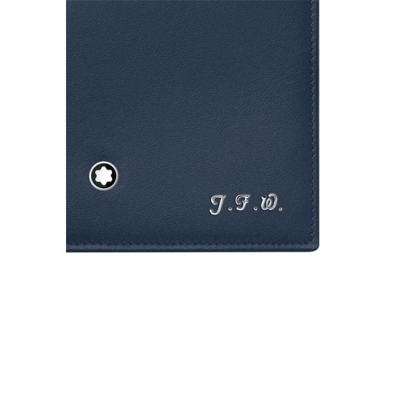 Carteira de Homem Montblanc 6CC  MEISTERSTUCK Azul Marinho | Ref. 238.114542