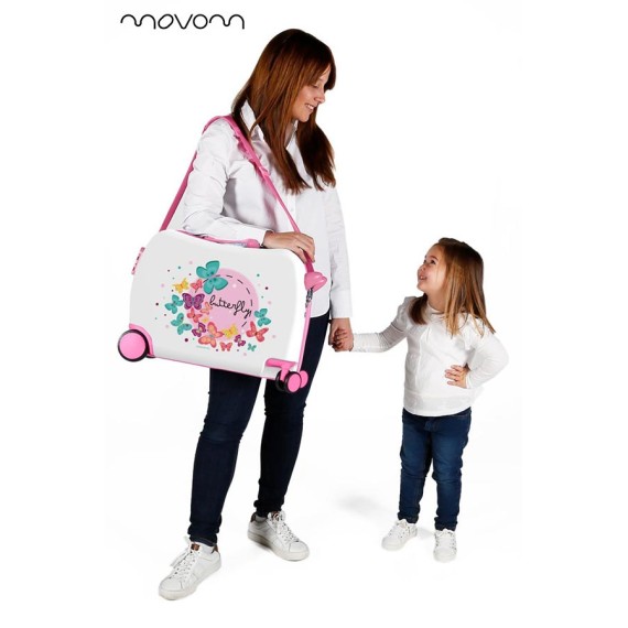 Movom Mala de Viagem Infantil 4 Rodas BUTTERFLY Multicolor | Ref. 186.372986 Movom Mala de Viagem Infantil 4 Rodas BUTTERFLY Multicolor | Ref. 186.372986