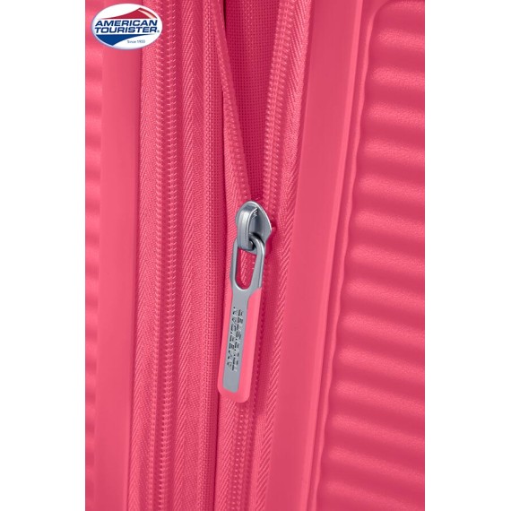 American Tourister Mala/Trolley de Viagem Médio 67cm 4 Rodas Spinner Expansível SOUNDBOX Hot Pink - Ref. 9232G00270-4 American Tourister Mala/Trolley de Viagem Médio 67cm 4 Rodas Spinner Expansível SOUNDBOX Hot Pink - Ref. 9232G00270-4