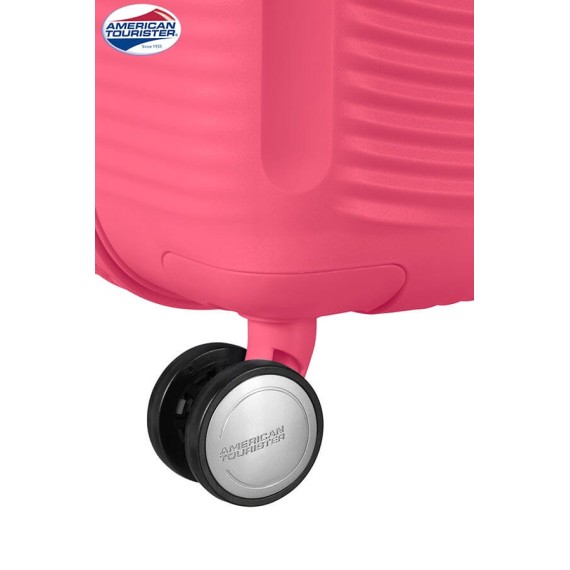 American Tourister Mala/Trolley de Viagem Médio 67cm 4 Rodas Spinner Expansível SOUNDBOX Hot Pink - Ref. 9232G00270-7 American Tourister Mala/Trolley de Viagem Médio 67cm 4 Rodas Spinner Expansível SOUNDBOX Hot Pink - Ref. 9232G00270-7