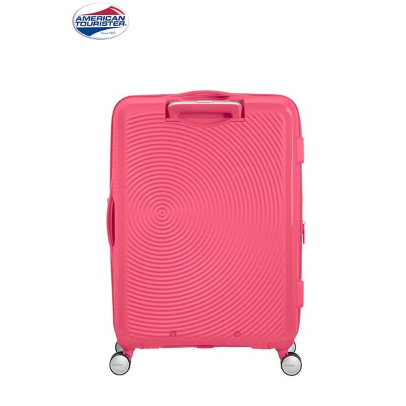 American Tourister Mala/Trolley de Viagem Médio 67cm 4 Rodas Spinner Expansível SOUNDBOX Hot Pink - Ref. 9232G00270-9 American Tourister Mala/Trolley de Viagem Médio 67cm 4 Rodas Spinner Expansível SOUNDBOX Hot Pink - Ref. 9232G00270-9