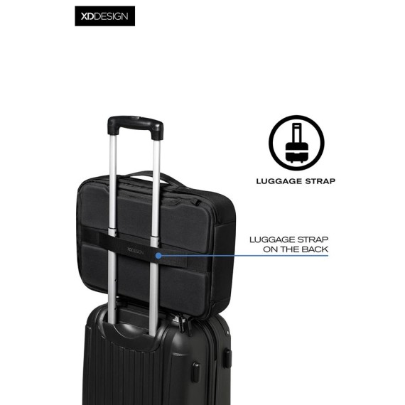 XD Design Mochila/Pasta para Portátil 15.6’’ Anti-roubo Bobby Bizz Preto - Ref. 309.P705571-9