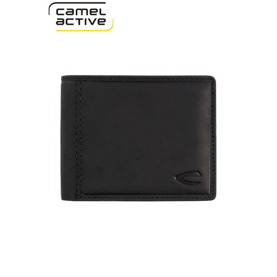 Camel Active Carteira Porta-Notas Tradicional com Porta-Moedas VIETNAM Preta | Ref. 9127770260