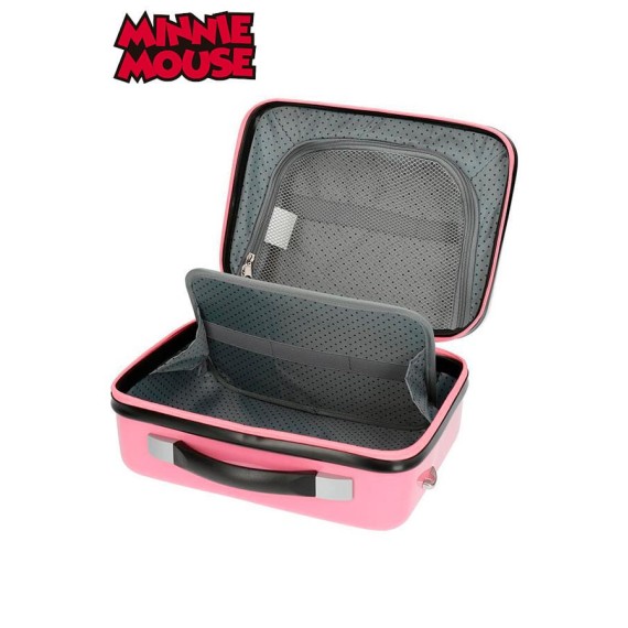 Necessaire Adaptável a Trolley MINNIE STYLE FLORES Rosa | Ref. 186.3663964