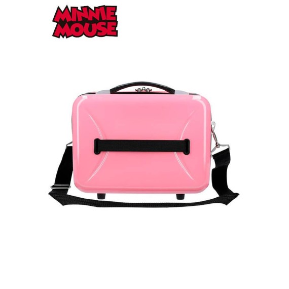 Necessaire Adaptável a Trolley MINNIE STYLE FLORES Rosa | Ref. 186.3663964