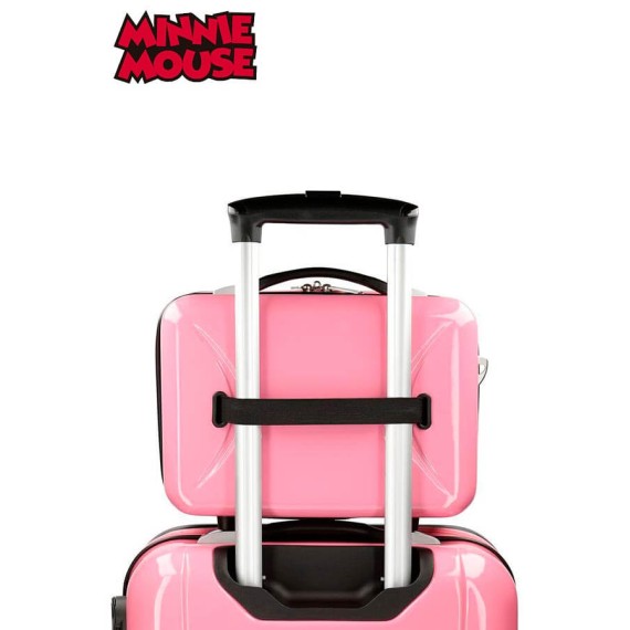 Necessaire Adaptável a Trolley MINNIE STYLE FLORES Rosa | Ref. 186.3663964