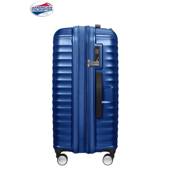American Tourister Mala/Trolley Viagem Médio 67cm 4 Rodas Spinner Expansível JETGLAM Metallic Blue - Ref. 9271G00261