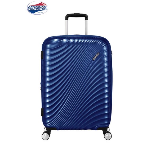American Tourister Mala/Trolley Viagem Médio 67cm 4 Rodas Spinner Expansível JETGLAM Metallic Blue - Ref. 9271G00261