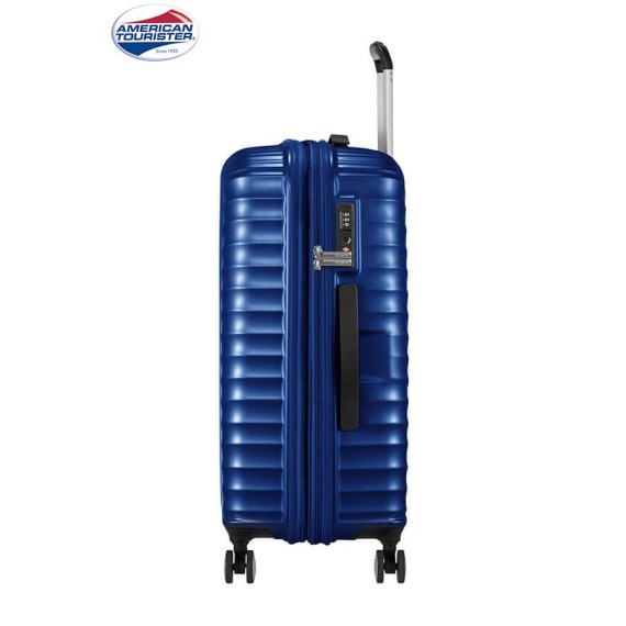 American Tourister Mala/Trolley Viagem Médio 67cm 4 Rodas Spinner Expansível JETGLAM Metallic Blue - Ref. 9271G00261