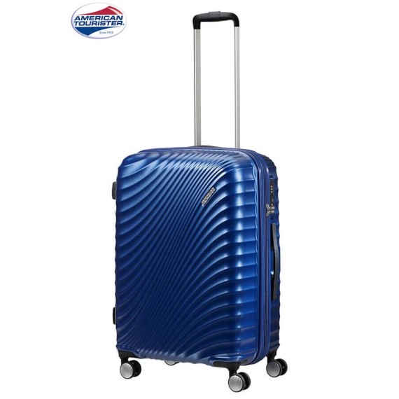 American Tourister Mala/Trolley Viagem Médio 67cm 4 Rodas Spinner Expansível JETGLAM Metallic Blue - Ref. 9271G00261