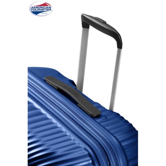 American Tourister Mala/Trolley Viagem Médio 67cm 4 Rodas Spinner Expansível JETGLAM Metallic Blue - Ref. 9271G00261