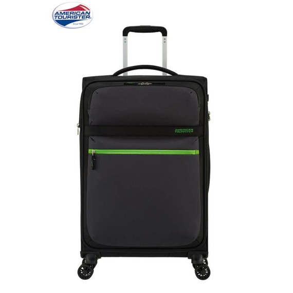 American Tourister Mala/Trolley Médio 68cm 4 Rodas Spinner Expansível MATCHUP Volt Black - Ref. 9277G00419