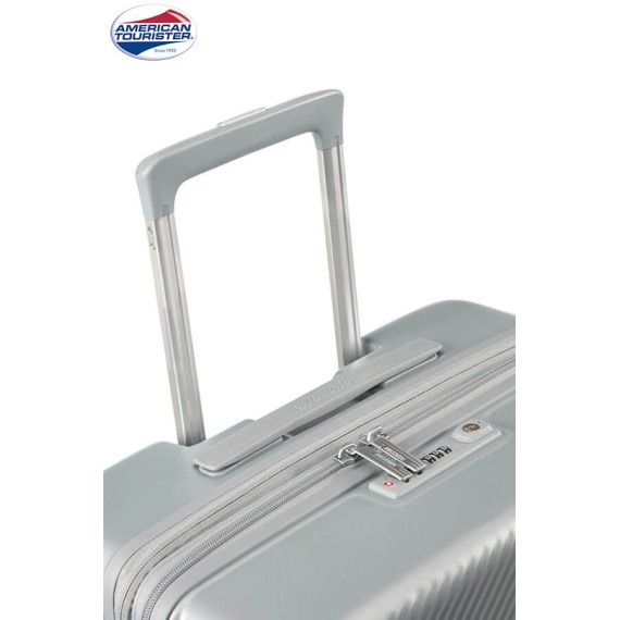 American Tourister Mala/Trolley de Viagem Médio 67cm 4 Rodas Spinner Expansível FLYLIFE Sky Silver | Ref. 9281G00225
