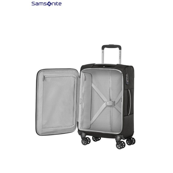 SAMSONITE Mala de Cabine / Trolley 55cm 4 Rodas Popsoda Preta | Ref. 92CT400209