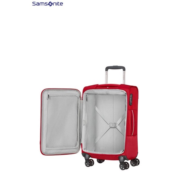 Samsonite Mala/Trolley Cabine 55cm 4 Rodas Spinner POPSODA Vermelho -  Ref. 92CT400200