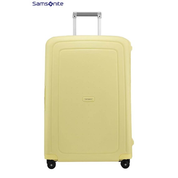 Samsonite Mala/Trolley de Viagem Grande 75cm 4 Rodas Spinner S'CURE Pastel Yellow Stripes | Ref. 9210U00246