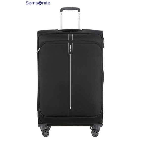 SAMSONITE Mala de Viagem / Trolley Grande 78cm 4R Exp. POPSODA Preta | Ref.  92CT400509