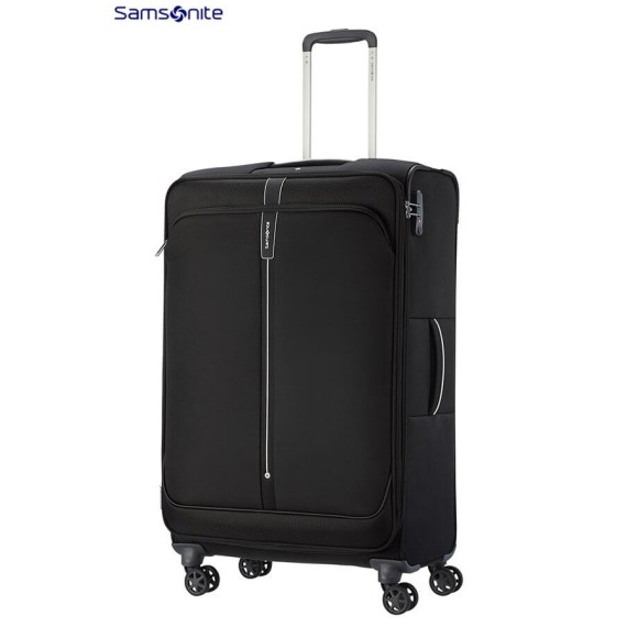 SAMSONITE Mala de Viagem / Trolley Grande 78cm 4R Exp. POPSODA Preta | Ref.  92CT400509