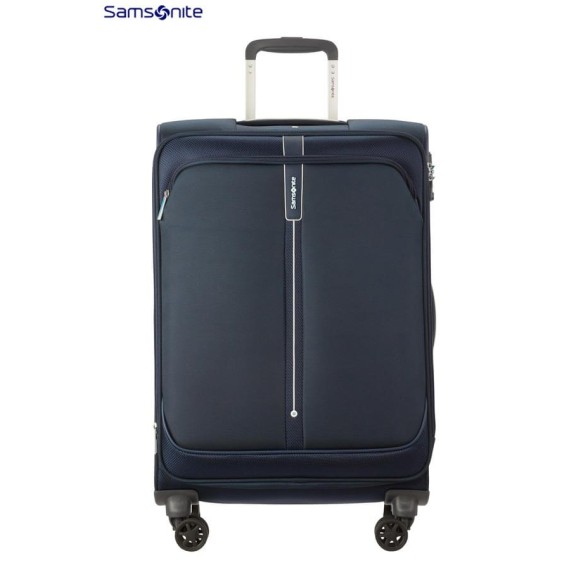 SAMSONITE Mala de Viagem / Trolley Médio 66cm 4R Exp. POPSODA Azul Escuro | Ref. 92CT400411