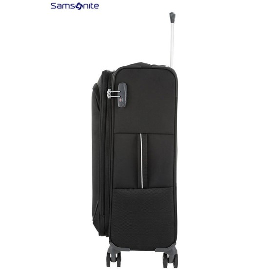 SAMSONITE Mala de Viagem / Trolley Médio 66cm 4R Exp. POPSODA Preta | Ref. 92CT400409