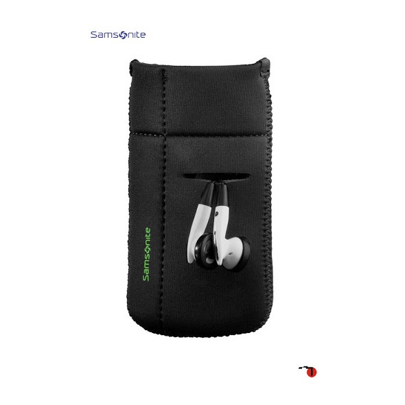 Samsonite Bolsa para Telemóvel L AIRGLOW MOBILE Preta/Verde | Ref. 92P1000319