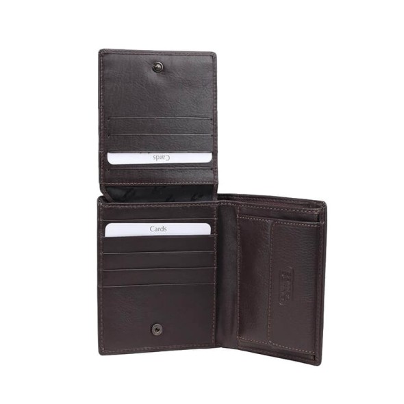 Camel Active Carteira Porta-Notas Vertical com Porta-Moedas VEGAS Castanha | Ref. 91B3470820