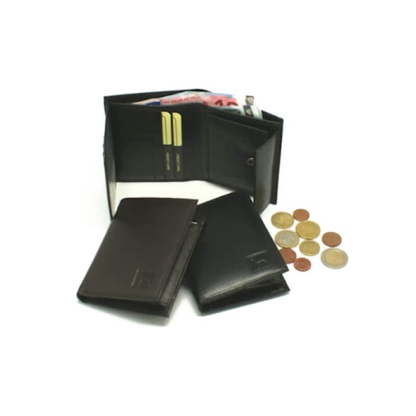 Doggy Carteira Porta-Notas Vertical com Porta-Moedas Homem Castanho | Ref. 86.170C