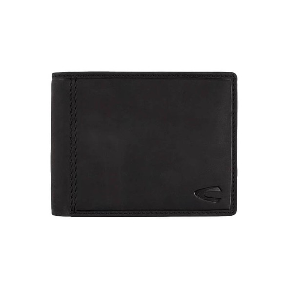 Camel Active Carteira Porta-Notas Horizontal com Porta-Moedas VIETNAM Preta | Ref. 9127770360