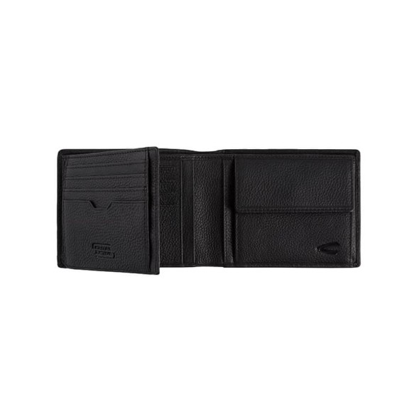 Camel Active Carteira Porta-Notas Horizontal com Porta-Moedas MACAU Preta | Ref. 9127570460