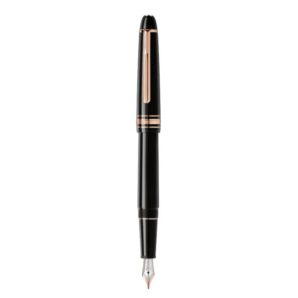 Caneta-tinteiro Montblanc MEISTERISTÜCK Classique Revestida a Ouro (F) Preta | Ref. 238.112675