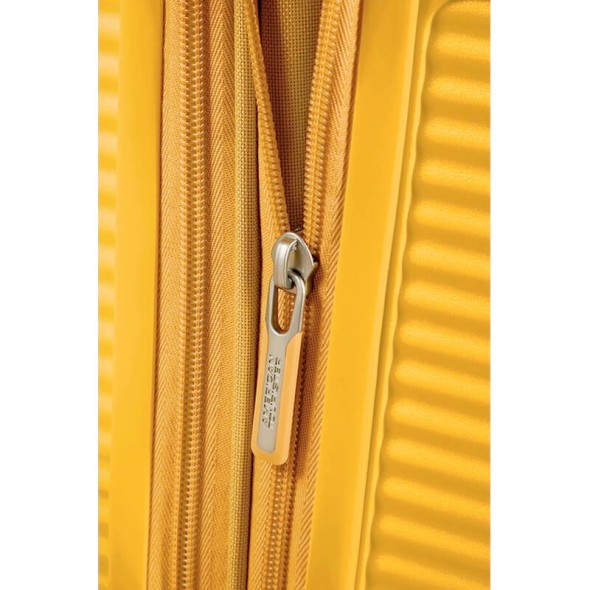 American Tourister Mala de Viagem / Trolley Grande 77cm EXP SOUNDBOX Golden Yellow | Ref. 9232G00306