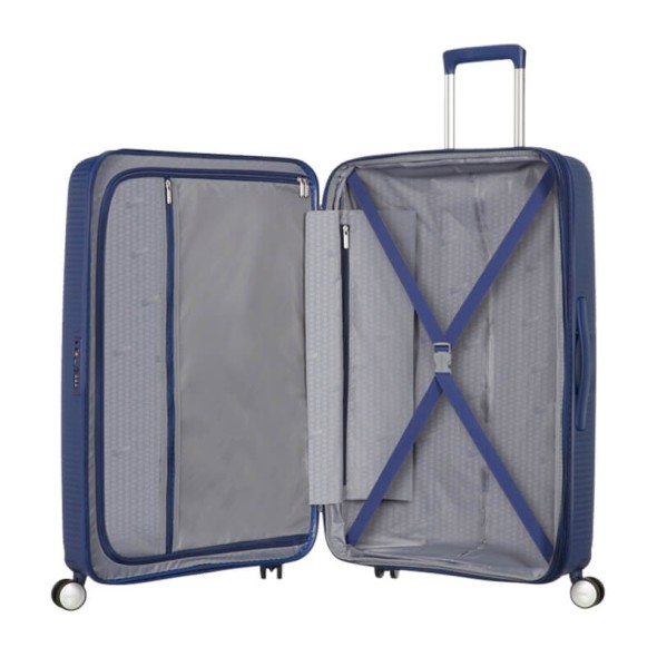 American Tourister Mala de Viagem / Trolley Grande 77cm EXP SOUNDBOX Midnight Navy | Ref. 9232G00341
