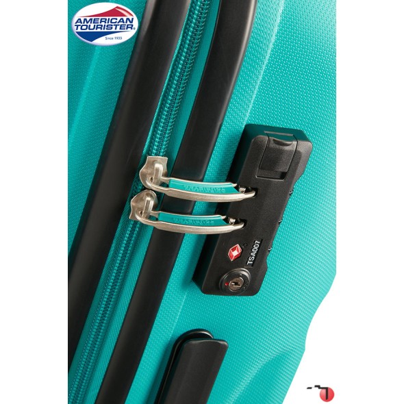 American Tourister Mala de Viagem / Trolley Médio 66cm 4R BON AIR Turquesa | Ref. 9285A00231